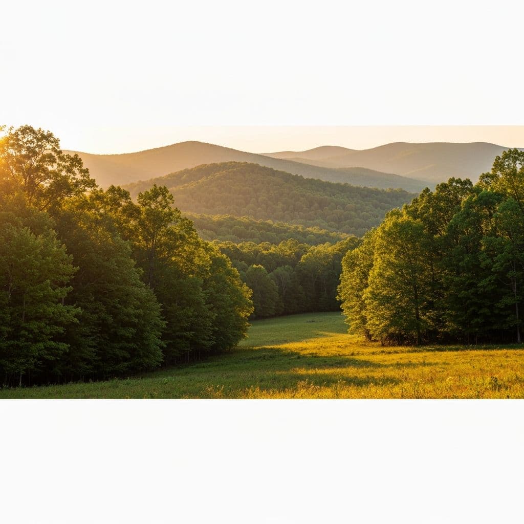 Blue Ridge mountain landscape near Charlottesville, Virginia